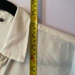 J. McLaughlin  Cream Button Down Shirt 100% Silk Minimalist Women's size Small Photo 7