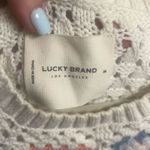 Lucky Brand ✨ Crochet Geo Sweater Sz Medium Tank✨ Photo 8