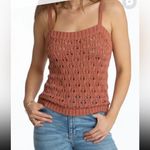 525 America knit Cotton Pointelle Tank burnt sienna small NWT Photo 0