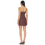 SNDYS x Revolve Romi Chocolate Brown Classic Lightweight Linen Dress NWT Small Photo 2