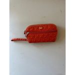Lug Flipper Orange Quilted Multi Compartments Travel Jewelry Clutch Wristlet Photo 1