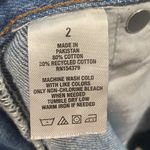 Aeropostale Mom Shorts Women's Size 2 27x3.5 Cuffed Distressed High Rise Blue Photo 4