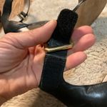 Louise et Cie  Size 39 8.5 Black Open Toe Heels Ankle Strap Block  Strappy Lo-Kai Photo 7