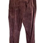 Vintage 100% Leather Suede Purple Pants Women Plus size 12| i.e brand Photo 6