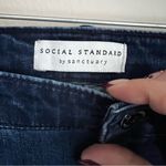 Sanctuary Social Standard By Mid Rise Kick Crop Raw Hem Denim Jeans Photo 7