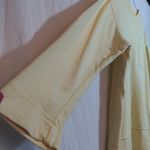 Hot Cotton Butter Yellow Long Sleeve Crew Neck Sweatshirt Size M Size M Photo 2