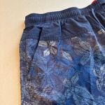 Columbia  Blue Floral Print Drawstring Waist Pockets Womens Medium‎ Photo 2