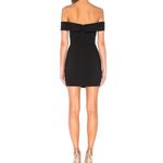 NBD Black Ferreira Tuxedo Wrap Off Shoulder Mini Dress Photo 10