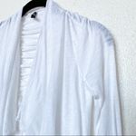 Ella Moss  Ruched Back White Cardigan Sweater Size XS Photo 2