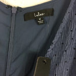 Lulus NWT  Know Your Heart Dusty Blue Polka Dot Ruffled Midi Dress Medium Photo 6