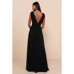 Lulus Heavenly Hues Black Maxi Dress Size Medium Photo 2
