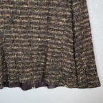 Lafayette 148 Women 6 Brown Tweed Zip Up Blazer Suit Jacket Quiet Luxury Career Photo 5