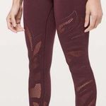 Lululemon reveal mesh cutout dark adobe leggings Photo 0