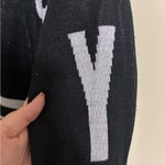 Juicy Couture  Womens Pullover Knit Hoodie Sweater Size Medium Black Sparkle Photo 3