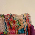 Johnny Was Mariah Printed Smock-Waist Wide Leg Pull-On Pants Photo 8