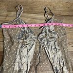 Victoria's Secret  Gold Satin Nightgown lace size M Photo 5