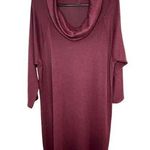 Vanity Maroon Sweater Dress With Turtleneck Red Size XXL Photo 0