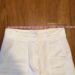 MATTEAU Wide Straight Leg Trouser Pant Organic Cotton White Zipper size 4 Photo 7