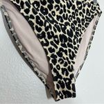 Something Navy Leopard Print High Rise Bikini Bottoms Photo 8