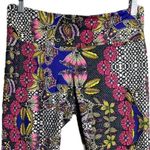 Onzie Pants Womens Medium Large Multicolored Koh Tao Floral Cropped Leggings Gym Photo 2