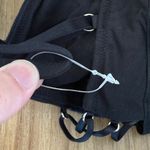 Aerie NEW Square Neck Strappy Lace Up Unlined Adjustable Bra in Black Photo 5