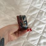 Handmade Lot Of 2 Bohemian Style Cuff Bangle Bracelet Art Blue Purple Photo 2