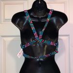 NWT Sundazed Black Gia Bikini Top Strappy Size M Photo 2