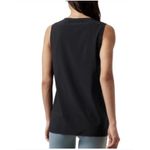 Athleta  Zephyr Black Tank Lightweight Tulip Hem Silky UPF 50+ Travel Top Sz M Photo 8
