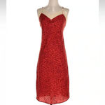 Love Stories Free People Luna Red Leopard Print Slip Size XS Intimates Lingerie Black Photo 3