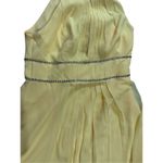 NEW Jenny Packham Lux Chiffon Halter Bridesmaid Gown with Beaded Trim Lemon Drop Yellow Size 10 Photo 11