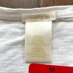 matty m  3/4 length sleeve white top, NWT Photo 4