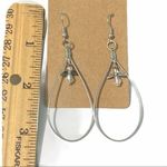 Angel Earrings Teardrop‎ Dangle Silver Tone Charm Handmade Jewelry Photo 1