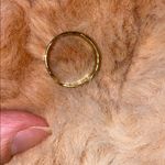 Gold and Blue Evil Eye Design Ring Photo 1