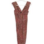 BCBGMAXAZRIA  Abstract Floral Print Twist Front Dress Photo 1