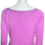 Vintage Y2K 100% Silk Pastel Purple Beaded Sequin Sweater. S/M. Fairy Whimsical Size M Photo 8