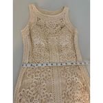 Sue Wong Nocturne Vintage Vtg 2000s Y2K Cream Champagne Lace Mini Dress Bridal 2 Photo 7