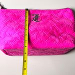 Juicy Couture Pink Velvet Logo Zipper Top Makeup Bag Accessory NWT Photo 4