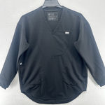 FIGS  Shirt Women's XS  Scrub Top Technical Collection Black Short Sleeve Photo 0