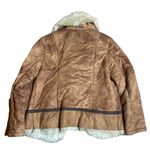 Gallery Y2K Vintage Faux Suede and Fur Penny Lane Short Jacket Small Brown Photo 9