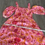 Derek Lam 10 Crosby Dress Small Floral Off The Shoulder Long Pink Orange Red Photo 10