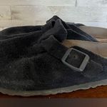 Birkenstock Boston Soft Footbed. Suede Leather - in blue. Size 7 Photo 0