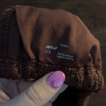 Aerie  Triangle Halter Tie Neck Tie Back Bikini Top Photo 1