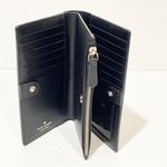 Kate Spade  New York Black Pebbled Leather Credit Card ID Window Bifold Wallet Photo 1