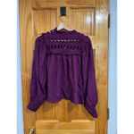 Cleobella Womens  Sabella Blouse in Aubergine Size Medium Photo 7