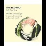 Virginia wolf rose and leaf multi wear wrap Green Photo 8
