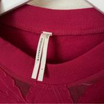 Anthropologie  Cutwork Swing Sweatshirt Top Photo 2