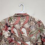Anna And Frank Animal Print Jungle Long Sleeve Vintage Blazer Jacket Size Large Red Photo 7