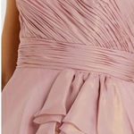 Mac Duggal 49252 Pink Iridescent One Shoulder Rosette Ball Gown Photo 1