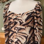 Boohoo Black and Cream Zebra Print Long Sleeve Dress Photo 1