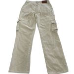 Hidden‎ Los Angeles Jeans Womens 27 Tan Cream Cargo Straight Crossover Button Photo 1